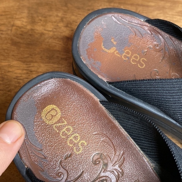 BZees Womens Black Desire Slides Sandal Size 6.5 - Picture 12 of 13